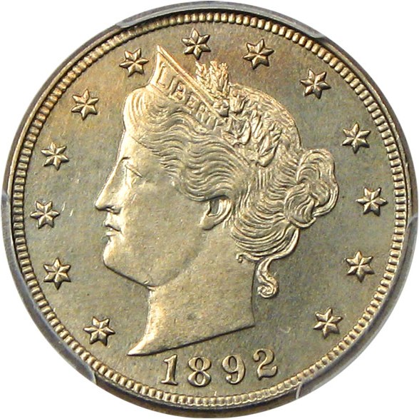 image for: 1892 5c PCGS Proof 62