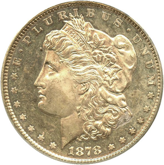 image for: 1878-CC $1 PCGS MS64 DMPL OGH