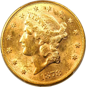 image for: 1878-S $20 PCGS MS61