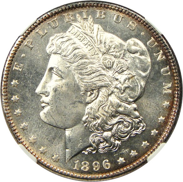 image for: 1896 $1 NGC MS64 PL