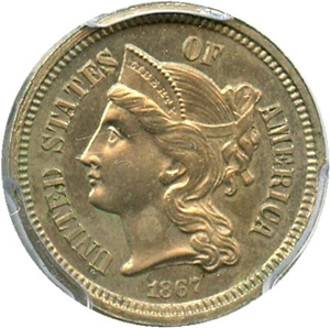 image for: 1867 3cN PCGS Proof 63