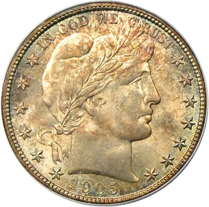 image for: 1905-S 50c PCGS/CAC MS66 - Colorful Toning
