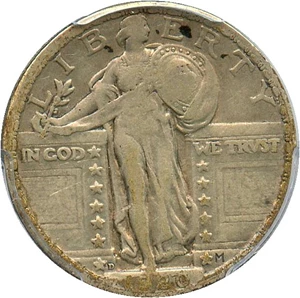image for: 1920-D 25c PCGS VF20