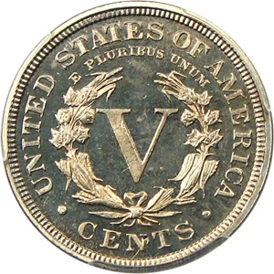 image for: 1890 5c PCGS/CAC Proof 65 Cameo