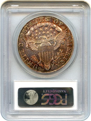 image for: 1798 $1 PCGS AU58 (B-9, BB-121) Wonderful Bust Dollar