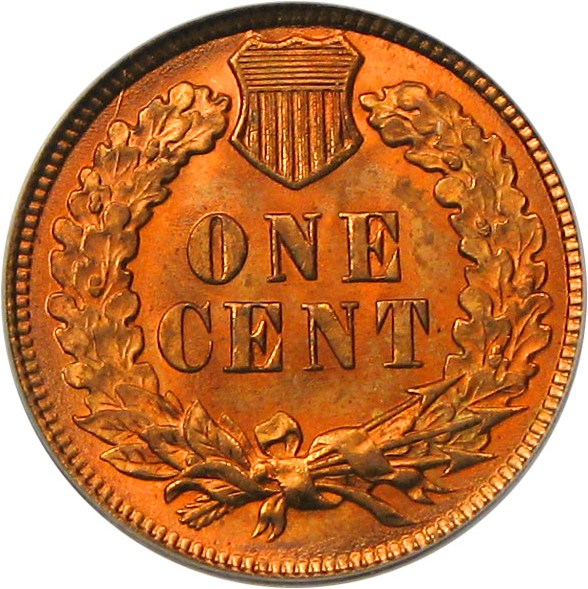 image for: 1894 1c PCGS/CAC MS64 RD (Doubled Date) Eagle Eye Photo Seal * Scarce Variety *