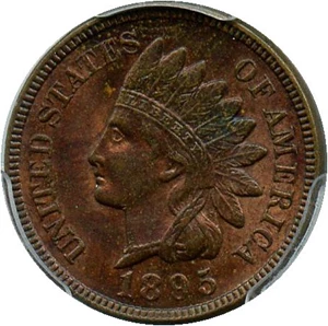 image for: 1895 1c PCGS MS63 RB