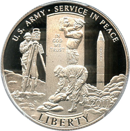 image for: 2011-S United States Army 50c PCGS Proof 69 DCAM - Unreserved Lot!