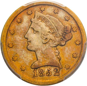 image for: 1852-D $5 PCGS VF30 - Low Mintage Dahlonega Gold
