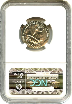 image for: Mint Error: 1972-S 25c NGC Proof 66 CAM (Double Struck with Obverse Rotation)