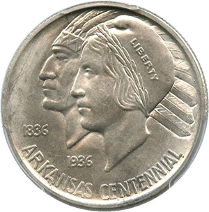 image for: 1935-D Arkansas 50c PCGS MS65