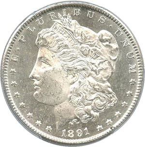 image for: 1891-CC $1 PCGS/CAC MS64 PL