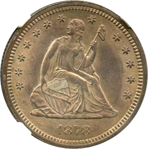 image for: 1878 25c NGC/CAC MS64 - No Reserve!