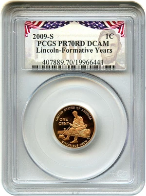 image for: 2009-S 1c PCGS Proof 70 RD DCAM (Lincoln-Formative Years)