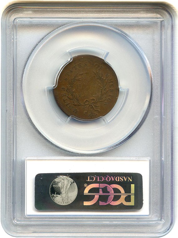 image for: 1795 1/2c PCGS F12 (with Pole, Plain Edge, Punctuated Date) Desirable Early Half Cent