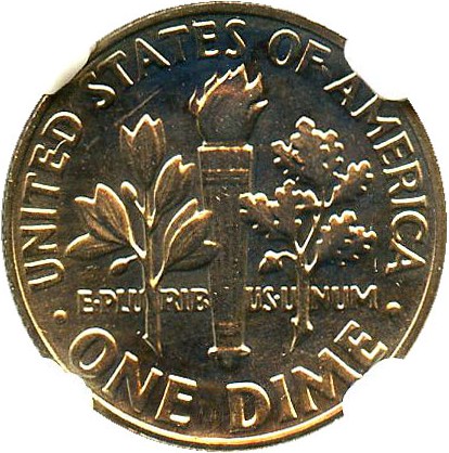 image for: 1969-D/D 10c NGC MS65 (FS-501)