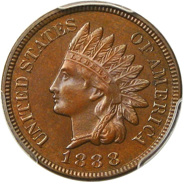 image for: 1888 1c PCGS/CAC Proof 65 BN - Eagle Eye Photo Seal