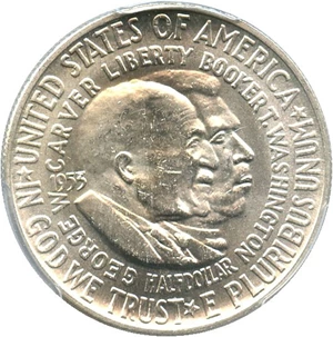 image for: 1953-D Wash-Carver 50c PCGS MS64