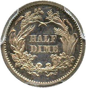 image for: 1866 H10c PCGS/CAC Proof 63 - No Reserve!