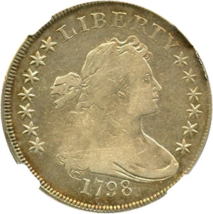 image for: 1798 $1 NGC Rim Damage, Fine Details (Large Eagle)