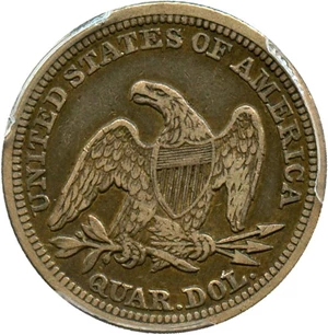 image for: 1846 25c PCGS VF35