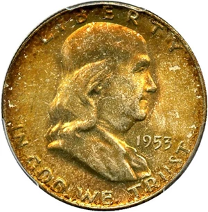 image for: 1953-D 50c PCGS MS65 - Colorful Toning - No Reserve!