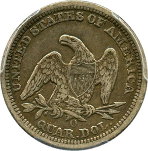 image for: 1856-O 25c PCGS VF35 - No Reserve!