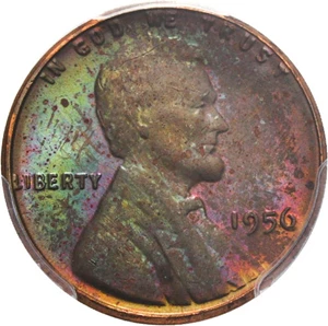 image for: 1956 1c PCGS MS64 BN - Colorful Toning