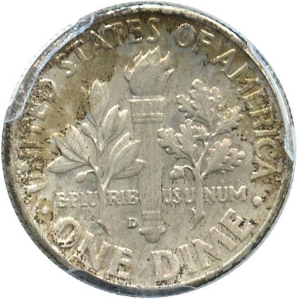 image for: 1956-D 10c PCGS MS65 FB - No Reserve!