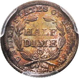 image for: 1848-O H10c PCGS/CAC AU55 - Pretty Toning - No Reserve!