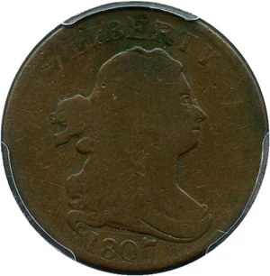 image for: 1807 1/2c PCGS Good-4