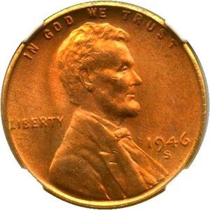 image for: 1946-S 1c NGC/CAC MS67 RD - No Reserve!