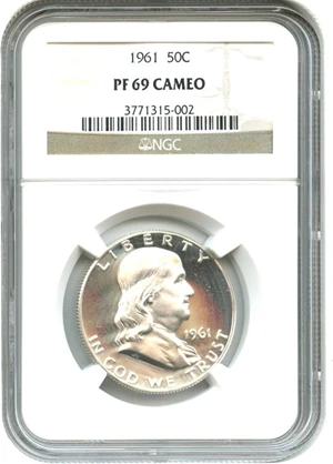 image for: 1961 50c NGC Proof 69 CAM - Tied for Finest