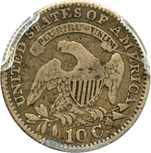 image for: 1828 10c PCGS F12 (Small Date)