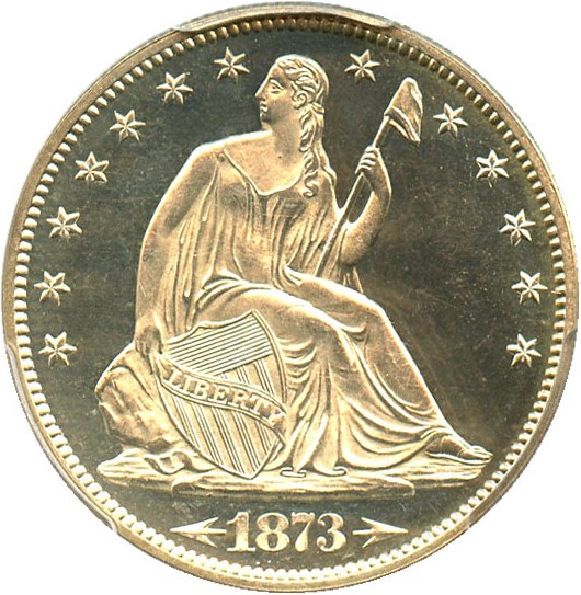 image for: 1873 50c PCGS Proof 63 CAM (Arrows)
