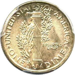 image for: 1918-D 10c PCGS MS66 ex: Forsythe II