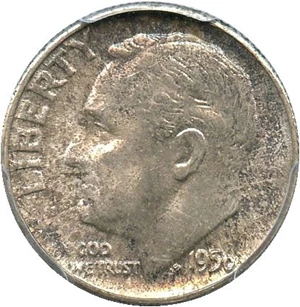 image for: 1956 10c PCGS MS66