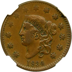 image for: 1834 1c NGC XF40 - No Reserve!