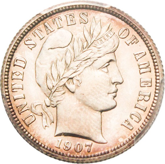 image for: 1907 10c PCGS/CAC Proof 65 CAM - No Reserve!