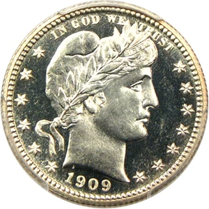 image for: 1909 25c PCGS/CAC Proof 67