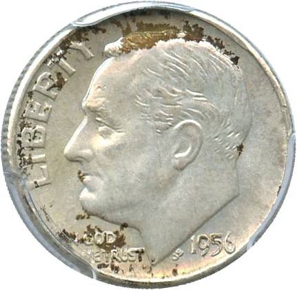 image for: 1956-D 10c PCGS MS65 FB - No Reserve!