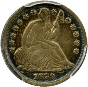 image for: 1839 H10c PCGS XF45 (No Drapery)