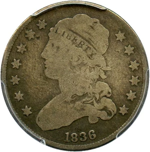 image for: 1836 25c PCGS VG-8