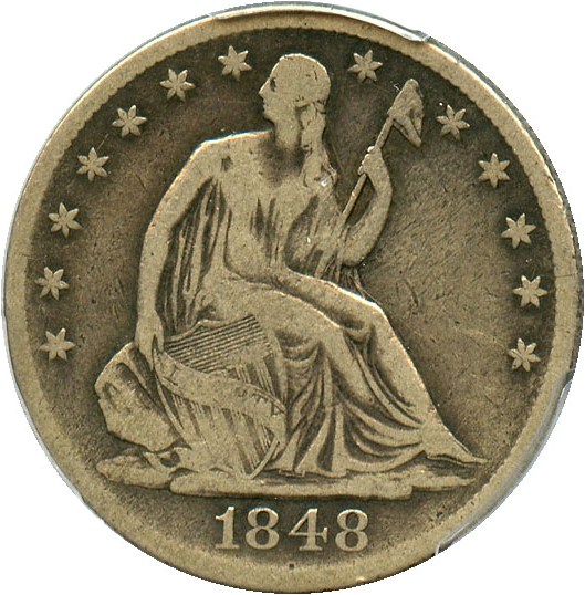 image for: 1848-O 50c PCGS VG-10