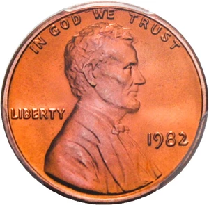 image for: 1982 1c PCGS MS68 RD (Zinc, Large Date) - Registry Quality