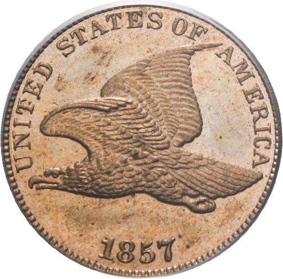 image for: 1857 Flying Eagle 1c PCGS/CAC Proof 64 - Rare High Grade Proof