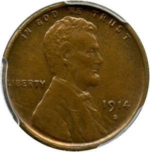image for: 1914-S 1c PCGS/CAC MS63 BN