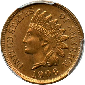 image for: 1906 1c PCGS MS64 RB