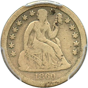 image for: 1860-S 10c PCGS VG-8 - Key Date