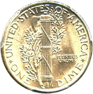 image for: 1934 10c PCGS MS65